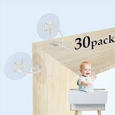 Självhäftande Möbelankare 30-pack – Säkra Ditt Babyskydd